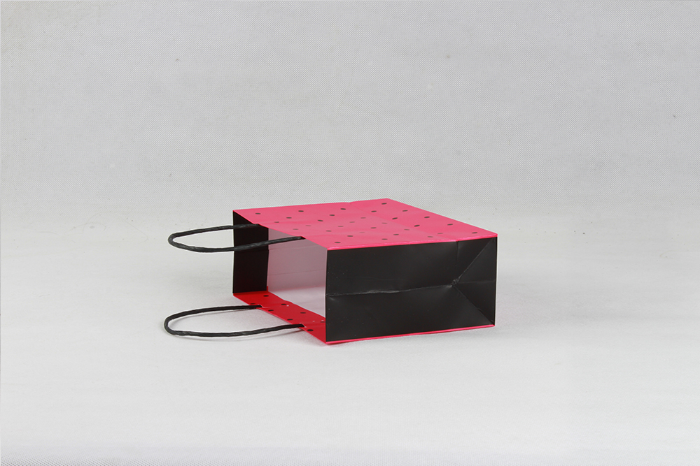 玫紅黑點(diǎn)時(shí)尚銅版禮品紙袋定制 玫紅黑點(diǎn)時(shí)尚銅版禮品紙袋定制