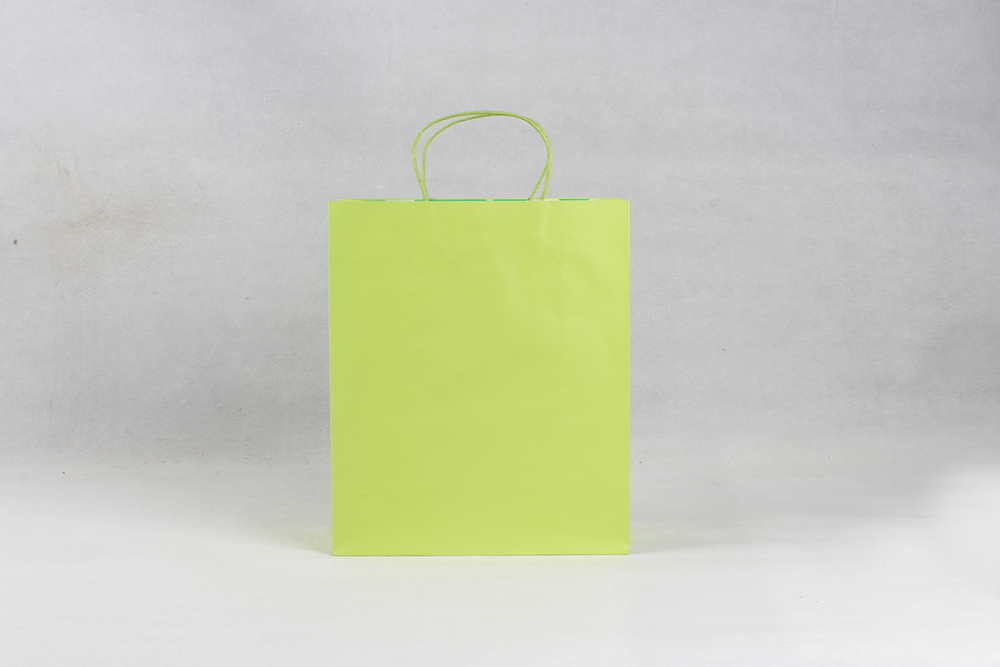 綠色簡約化妝品牛皮紙袋定制 綠色簡約化妝品牛皮紙袋定制