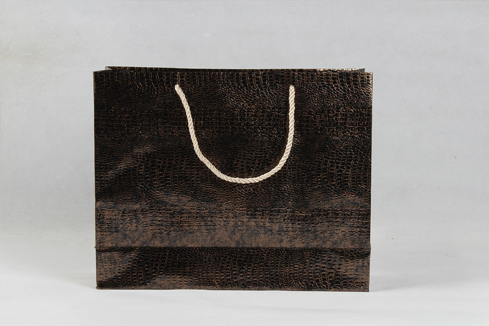 棕色高檔化妝品銅版紙袋定制 棕色高檔化妝品銅版紙袋定制