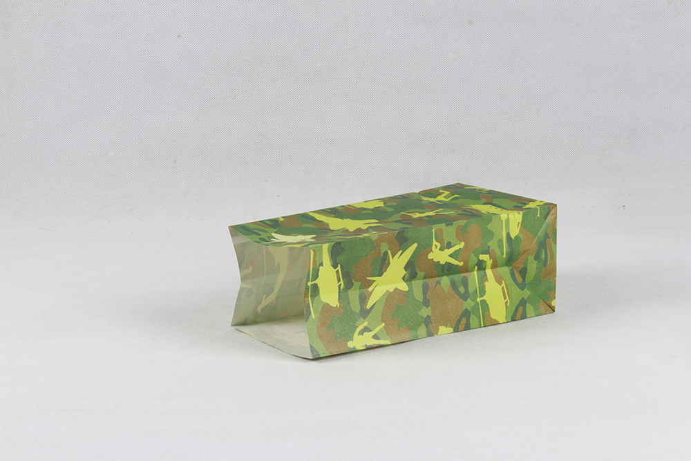 個(gè)性迷彩牛皮食品袋定制