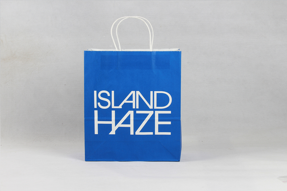 ISLANDHAZE時尚簡約型服裝牛皮紙袋定制 ISLANDHAZE時尚簡約型服裝牛皮紙袋定制