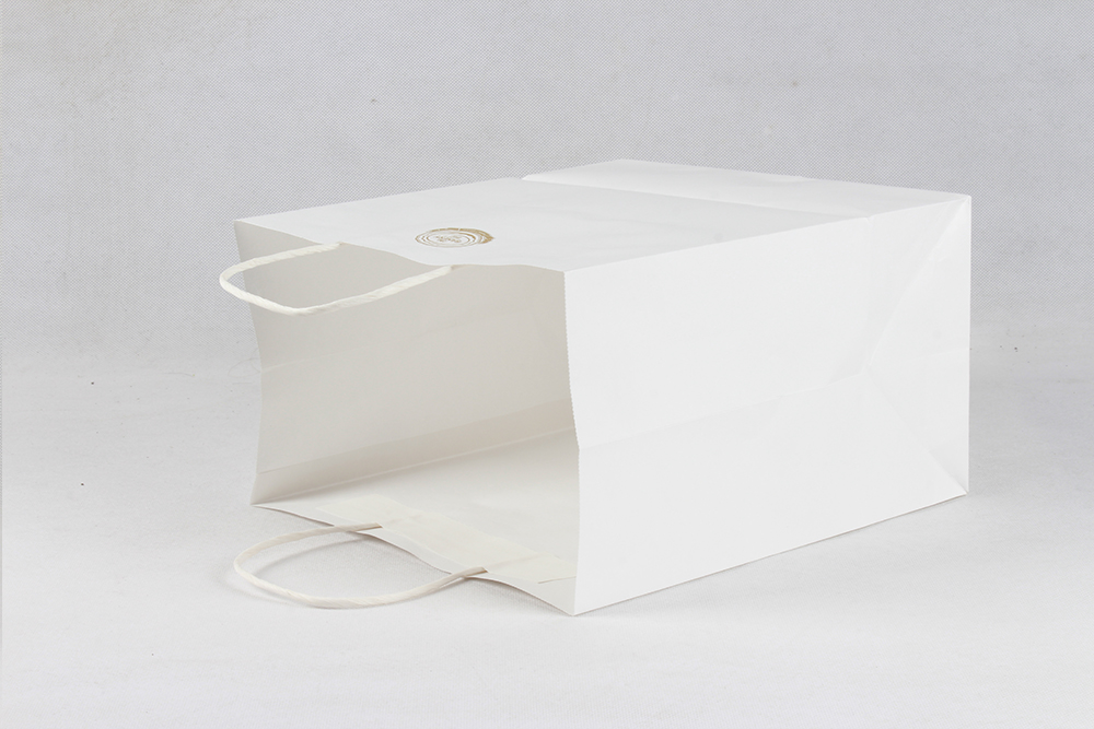 白色簡約打包牛皮紙袋定制 白色簡約打包牛皮紙袋定制