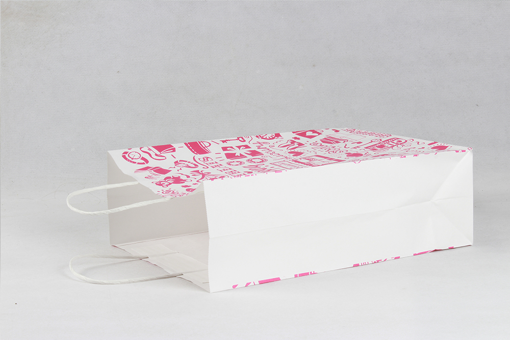 粉色卡通唯美牛皮服裝紙袋定制 粉色卡通唯美牛皮服裝紙袋定制