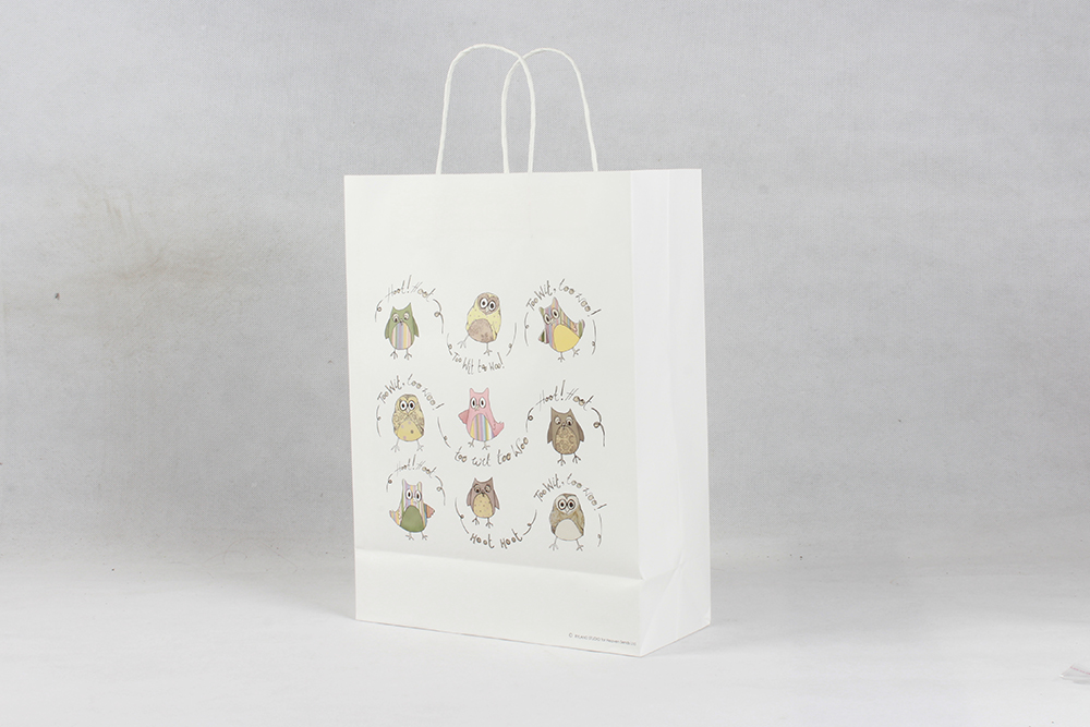 卡通動物簡約服裝牛皮紙袋定制 卡通動物簡約服裝牛皮紙袋定制