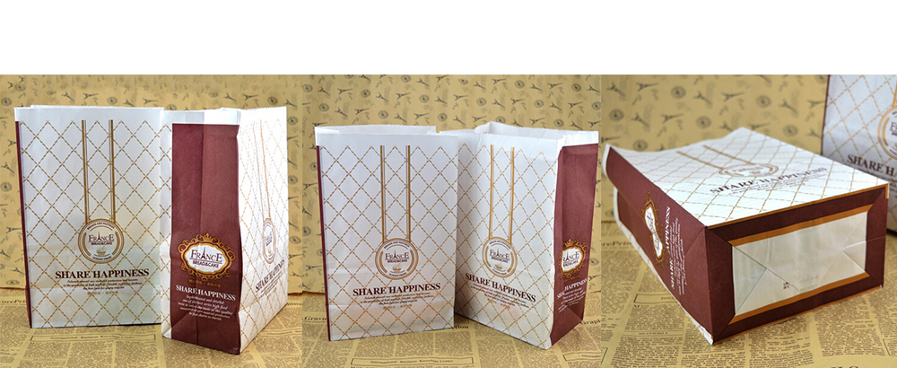 斜紋網格個性牛皮食品袋定制 斜紋網格個性牛皮食品袋定制