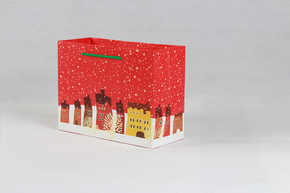 金色斑點禮品白卡紙袋 金色斑點禮品白卡紙袋