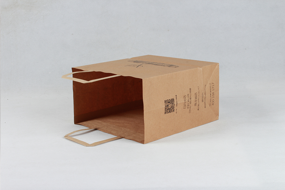 時尚扁提手牛皮紙袋 時尚扁提手牛皮紙袋