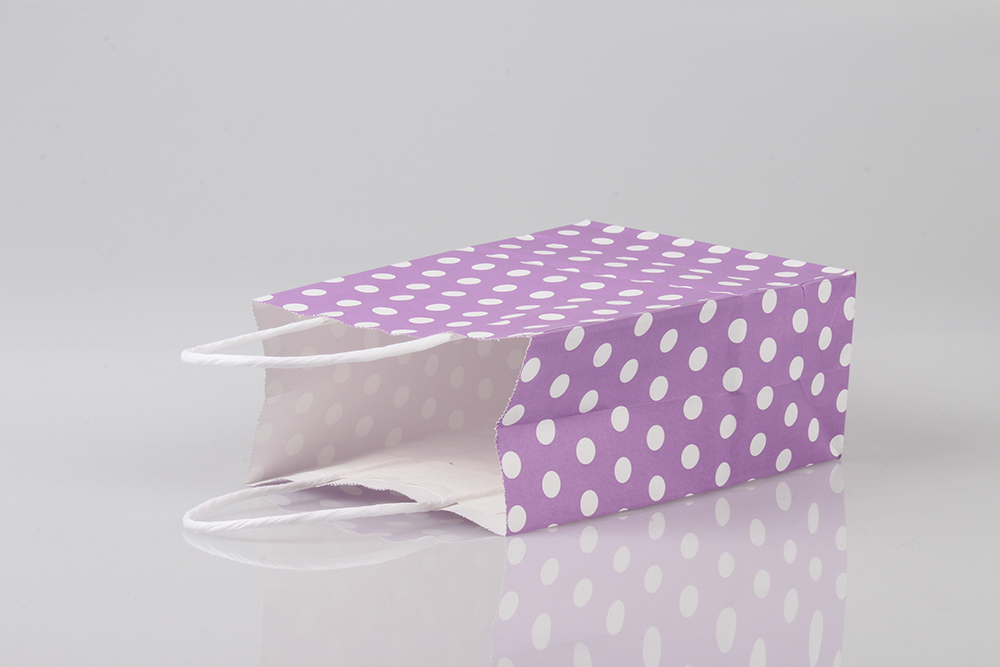 圓點清新禮品白牛皮紙袋 圓點清新禮品白牛皮紙袋