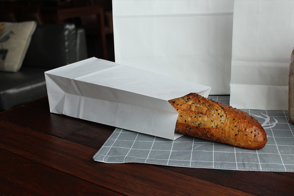 簡約白色牛皮食品袋 簡約白色牛皮食品袋