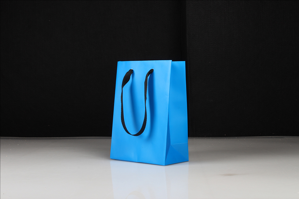 中號(hào)簡(jiǎn)約型藍(lán)色白卡紙袋 中號(hào)簡(jiǎn)約型藍(lán)色白卡紙袋